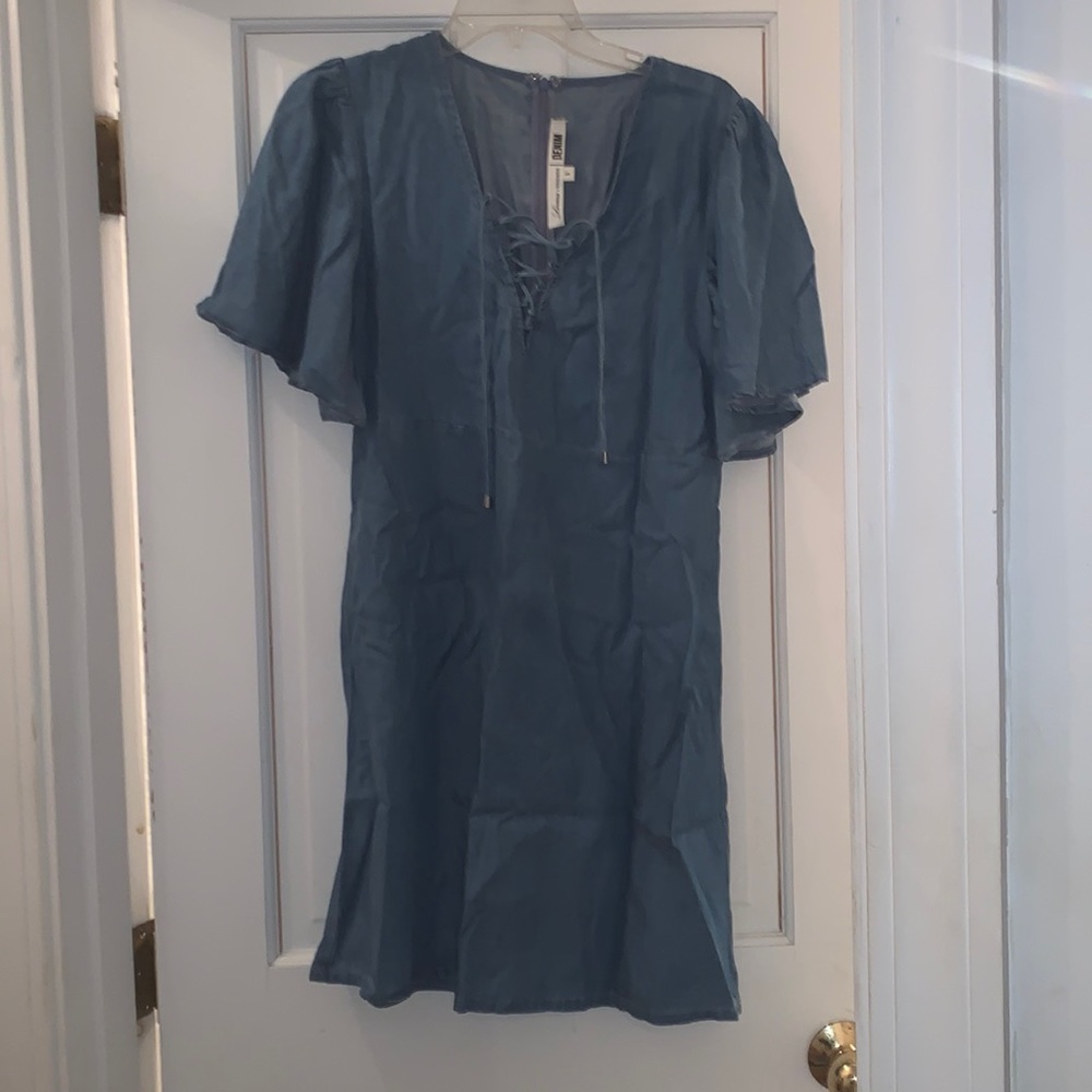 Lovers + friends dress. Denim blue.